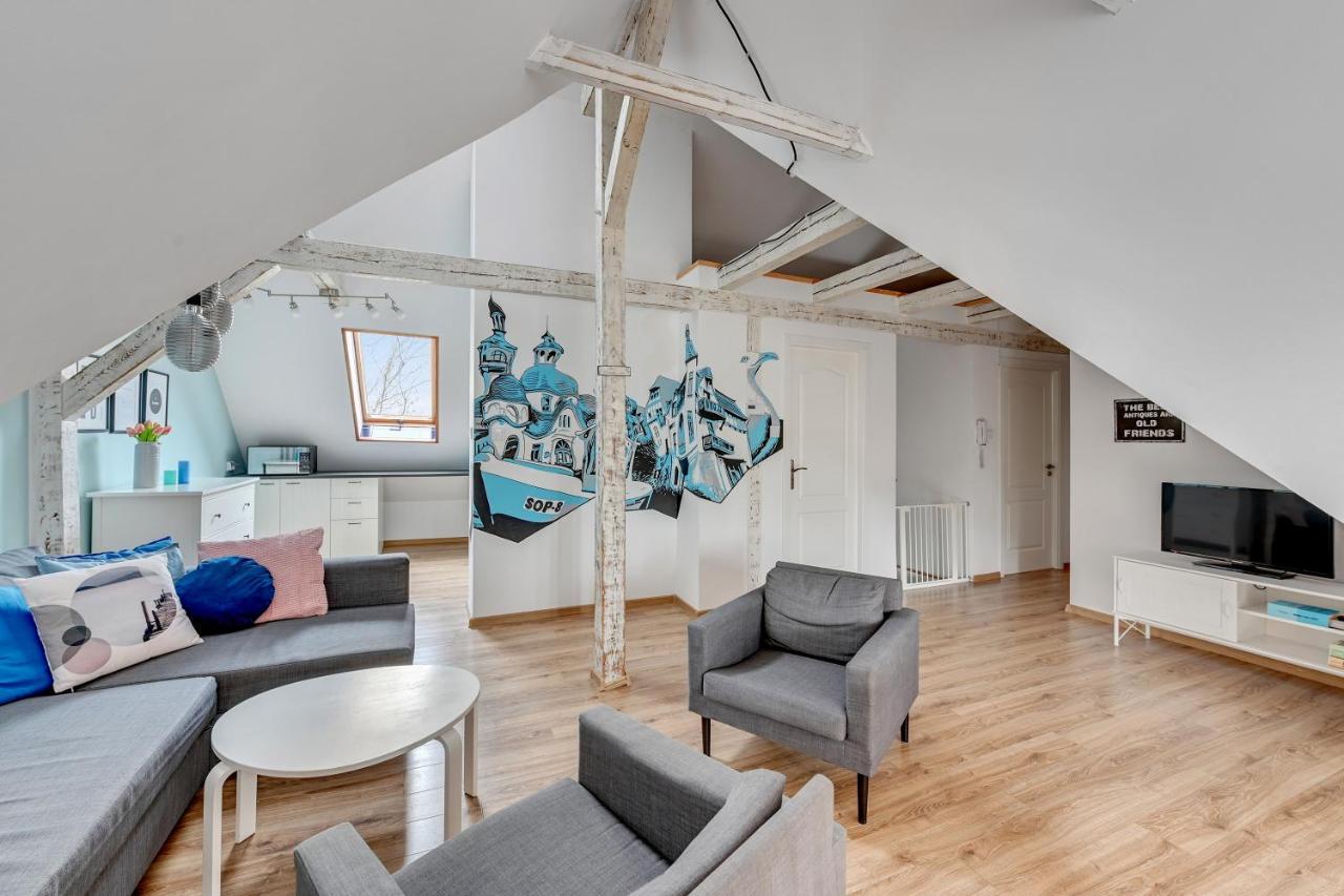Grand Apartments - Happy Loft Apartment โซพอต ภายนอก รูปภาพ