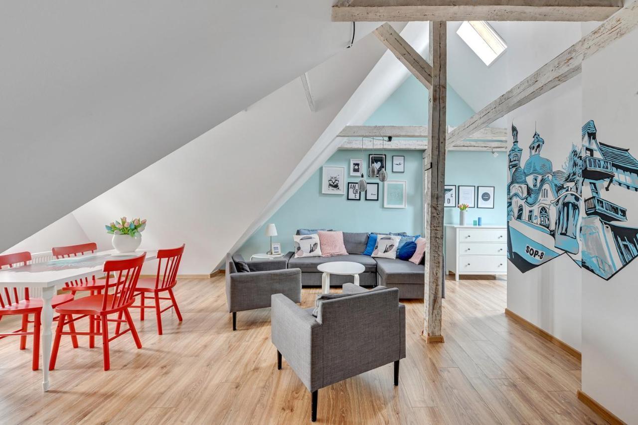 Grand Apartments - Happy Loft Apartment โซพอต ภายนอก รูปภาพ